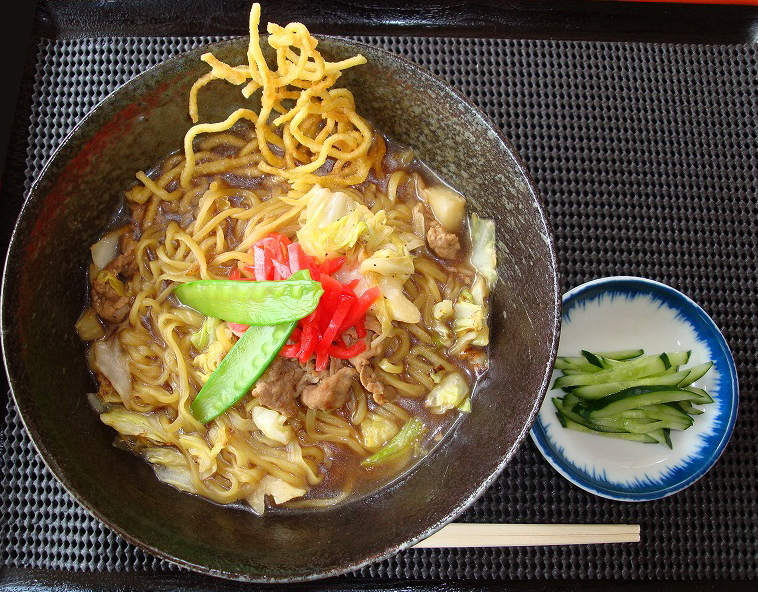 森林の駅レストラン　新メニュー登場！「スープ入り焼きそば」